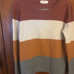 Soft Colorblock Women's Sweater Size Large